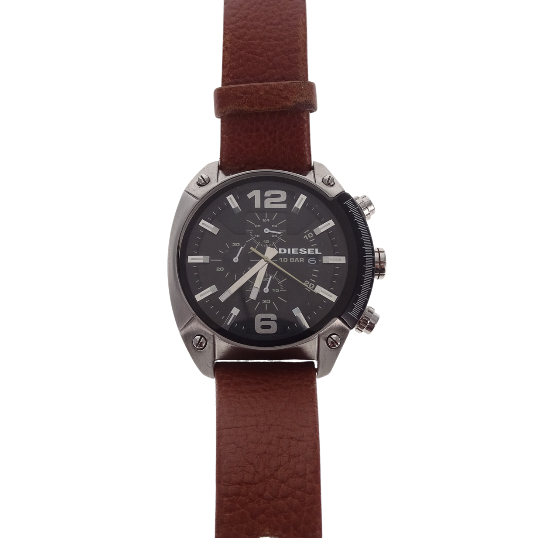 Diesel Overflow Chronograph Black Dial Men's Watch