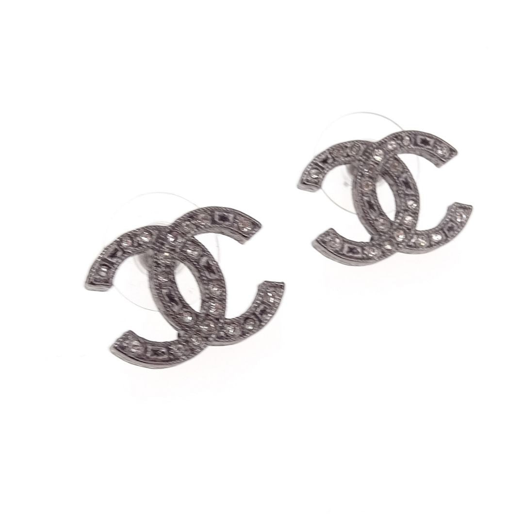 Chanel CC Earrings Crytsal and Star Detail 2013