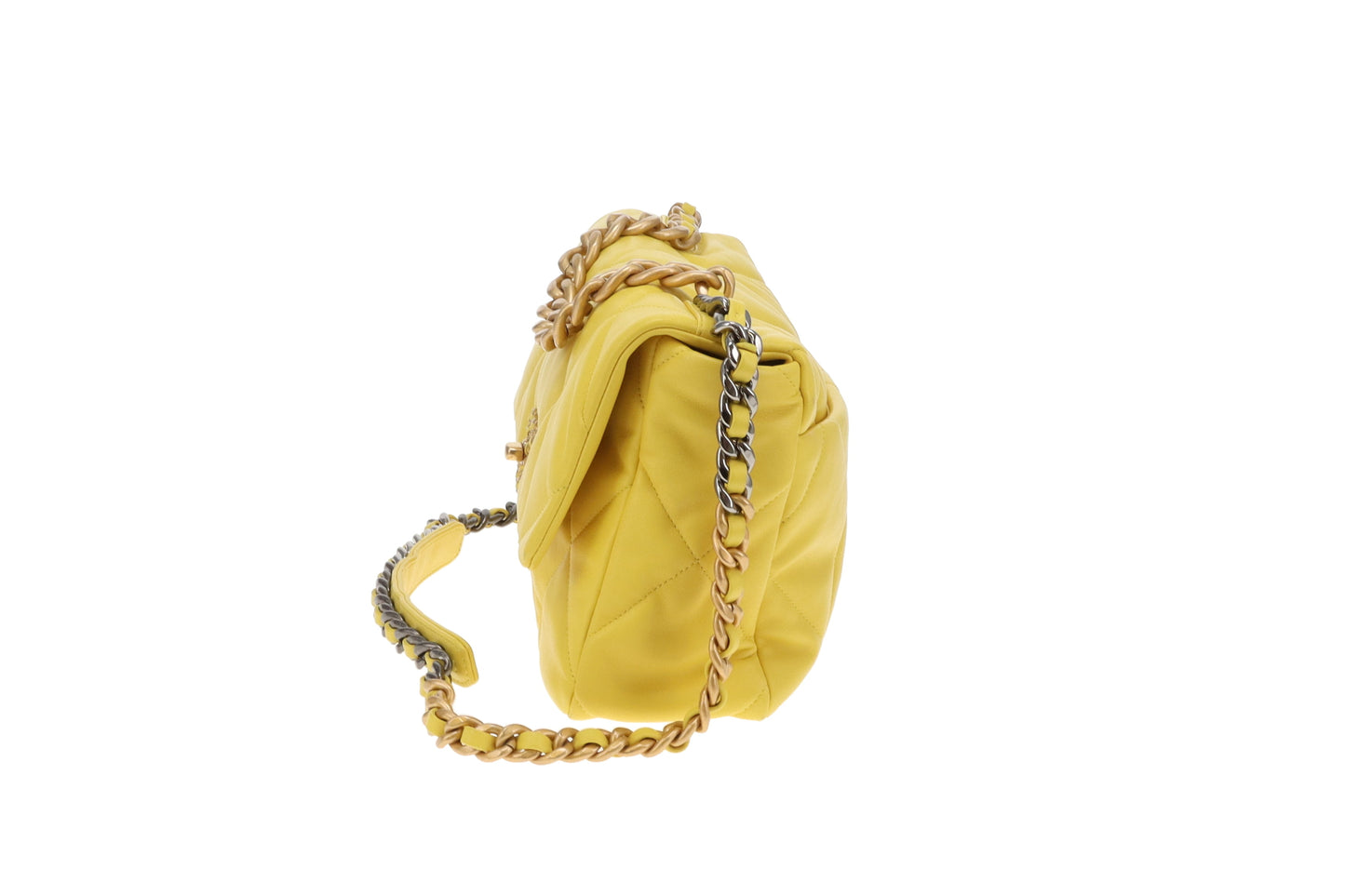 Chanel 19 Large Yellow Lambskin (NFID)
