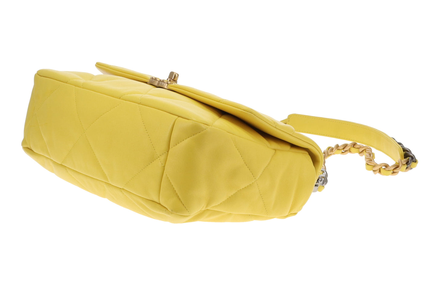 Chanel 19 Large Yellow Lambskin (NFID)