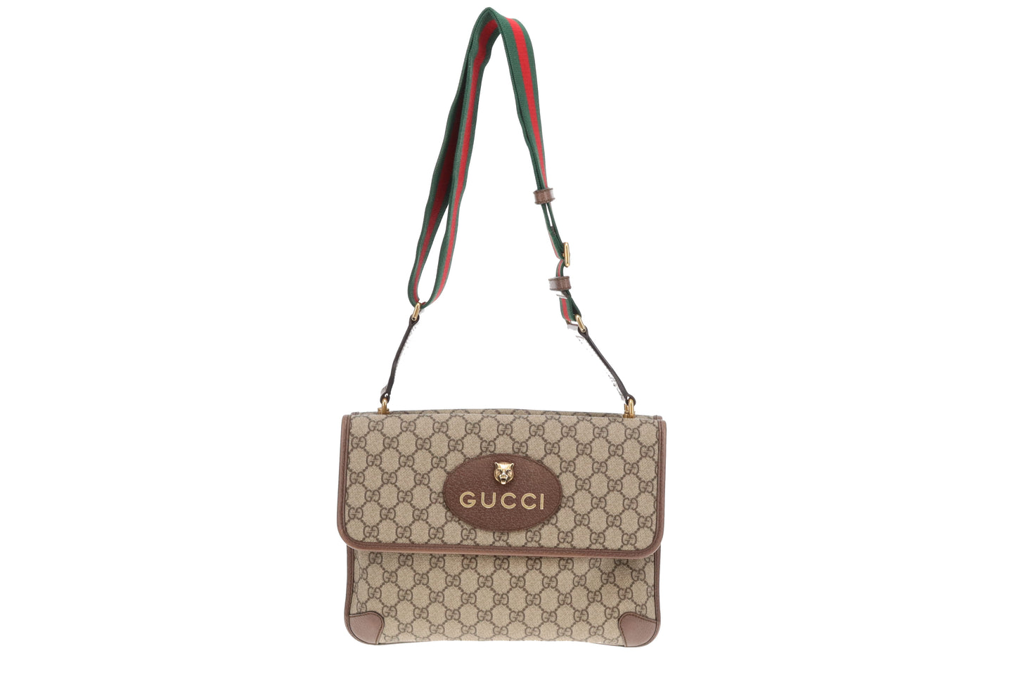 Gucci Neo Vintage Messenger Bag GG Supreme with Web Strap