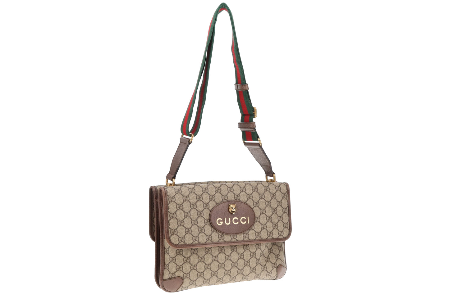 Gucci Neo Vintage Messenger Bag GG Supreme with Web Strap