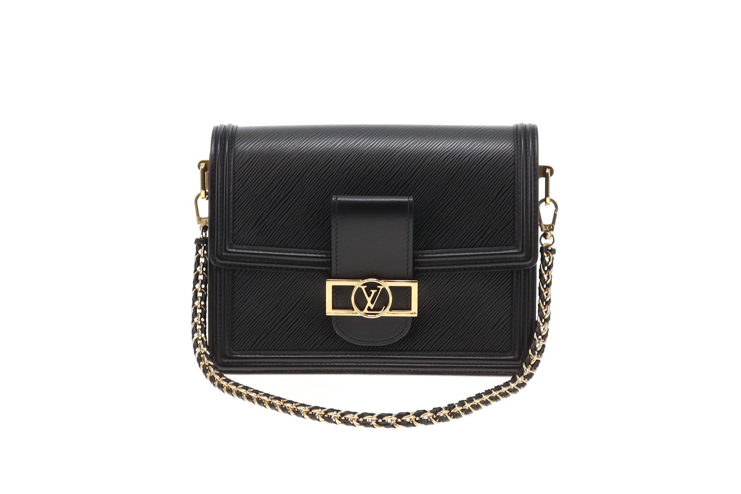 Louis Vuitton Dauphine MM Black Epi Leather GHW (NFID)