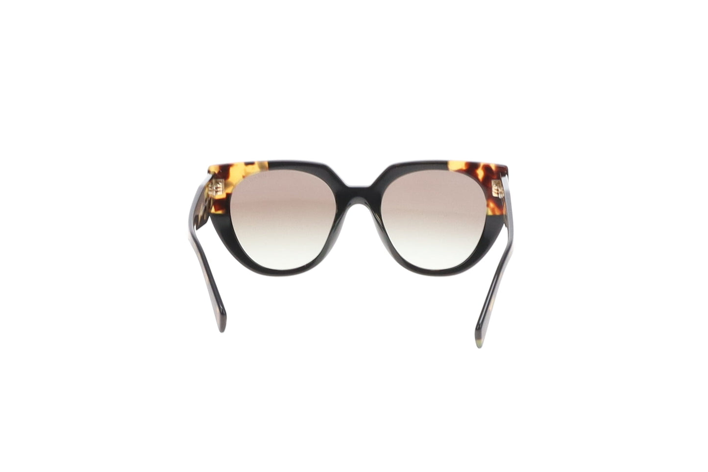 Prada SPR14W Round Lens Tortoise Sunglasses