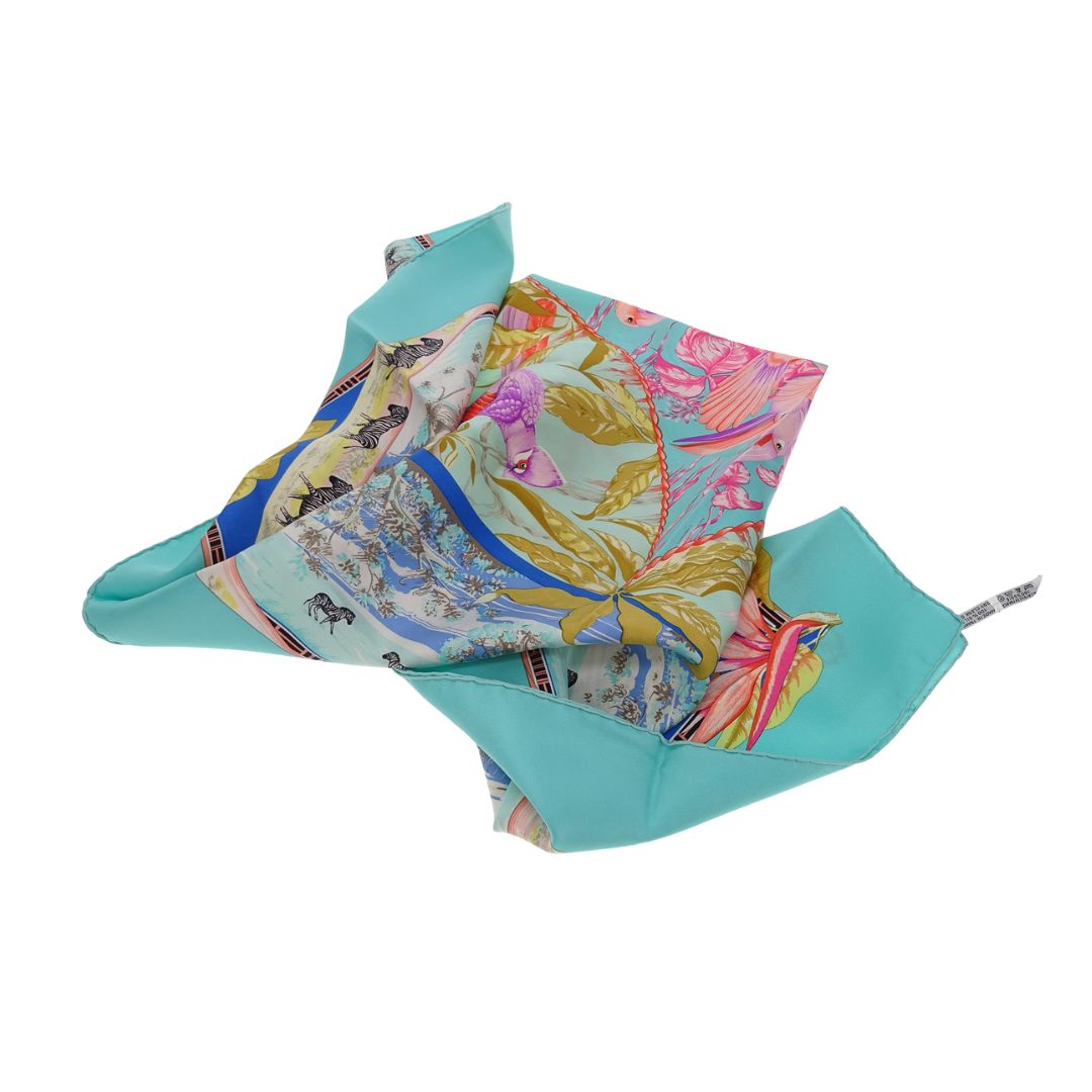 Hermes Tropiques Scarf 90 100% Silk
