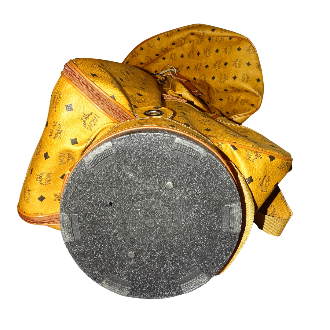 MCM Visetos Cognac Golf Bag