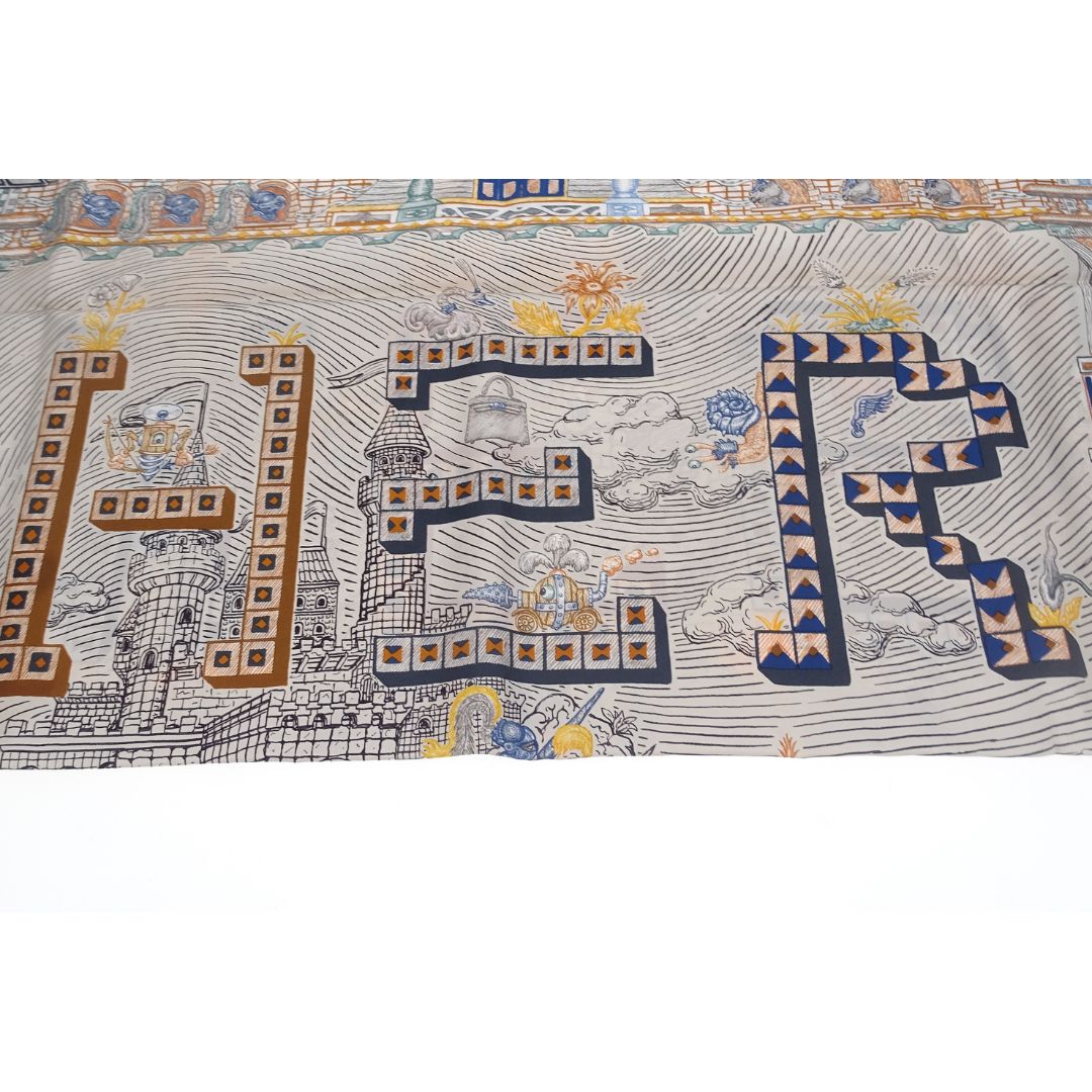 Hermes Scarf 90cm Super Silk Quest