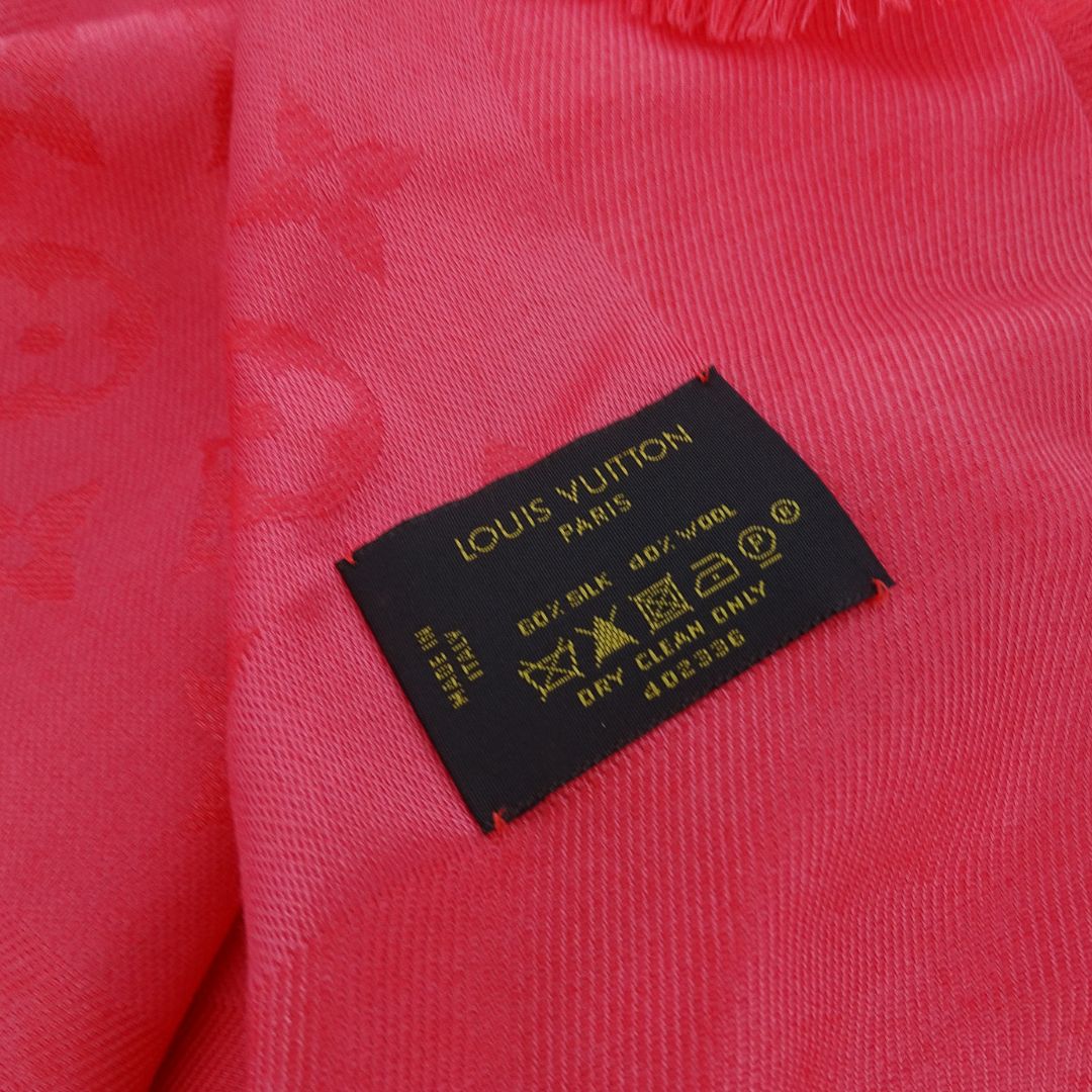 Louis Vuitton Silk & Wool Monogram Shine Shawl