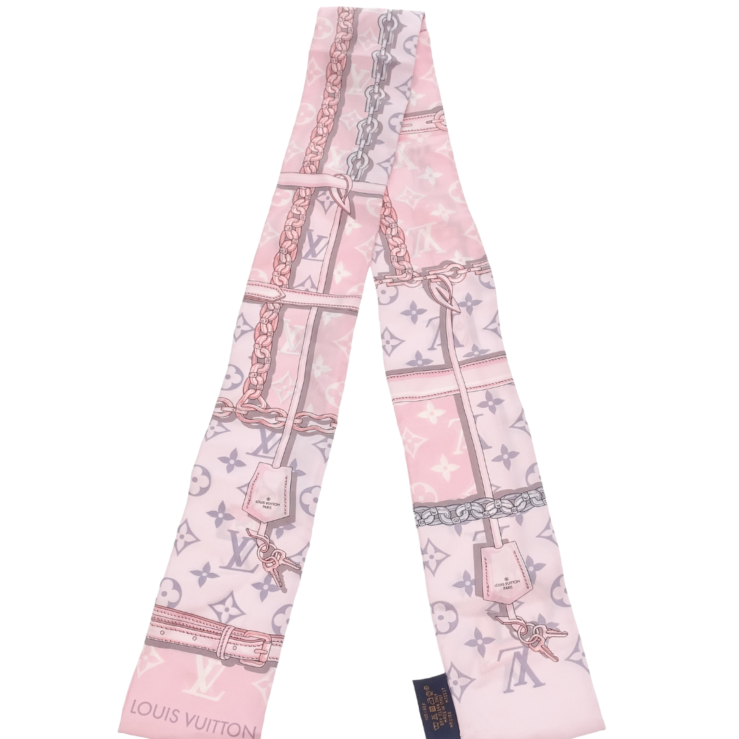 Louis Vuitton Monogram Confidential Bandeau Pink 100% Silk