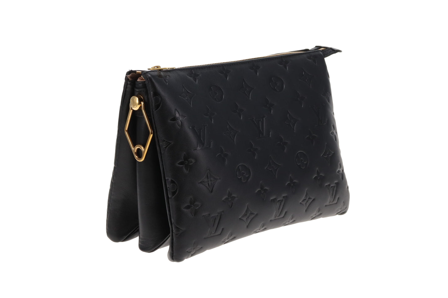 Louis Vuitton Black Lambskin Coussin PM (NFID Chip)