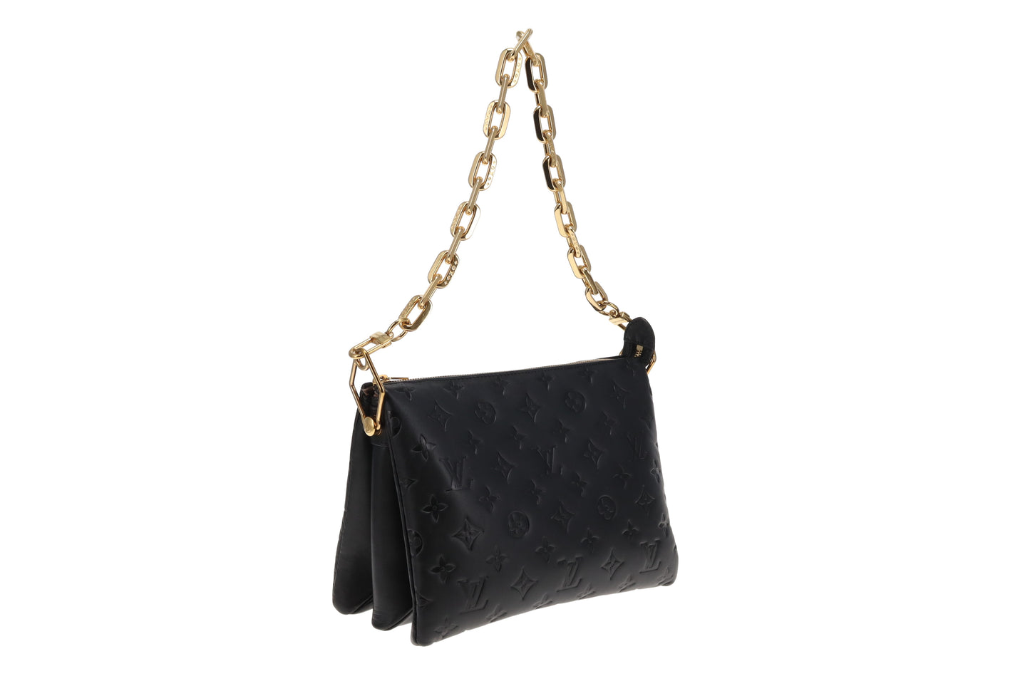 Louis Vuitton Black Lambskin Coussin PM (NFID Chip)