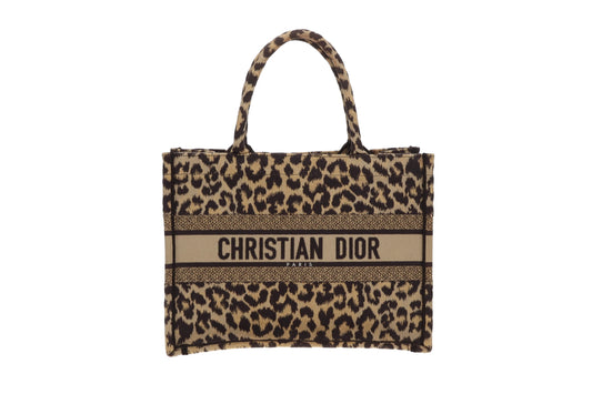 Dior Leopard Print Medium Book Tote