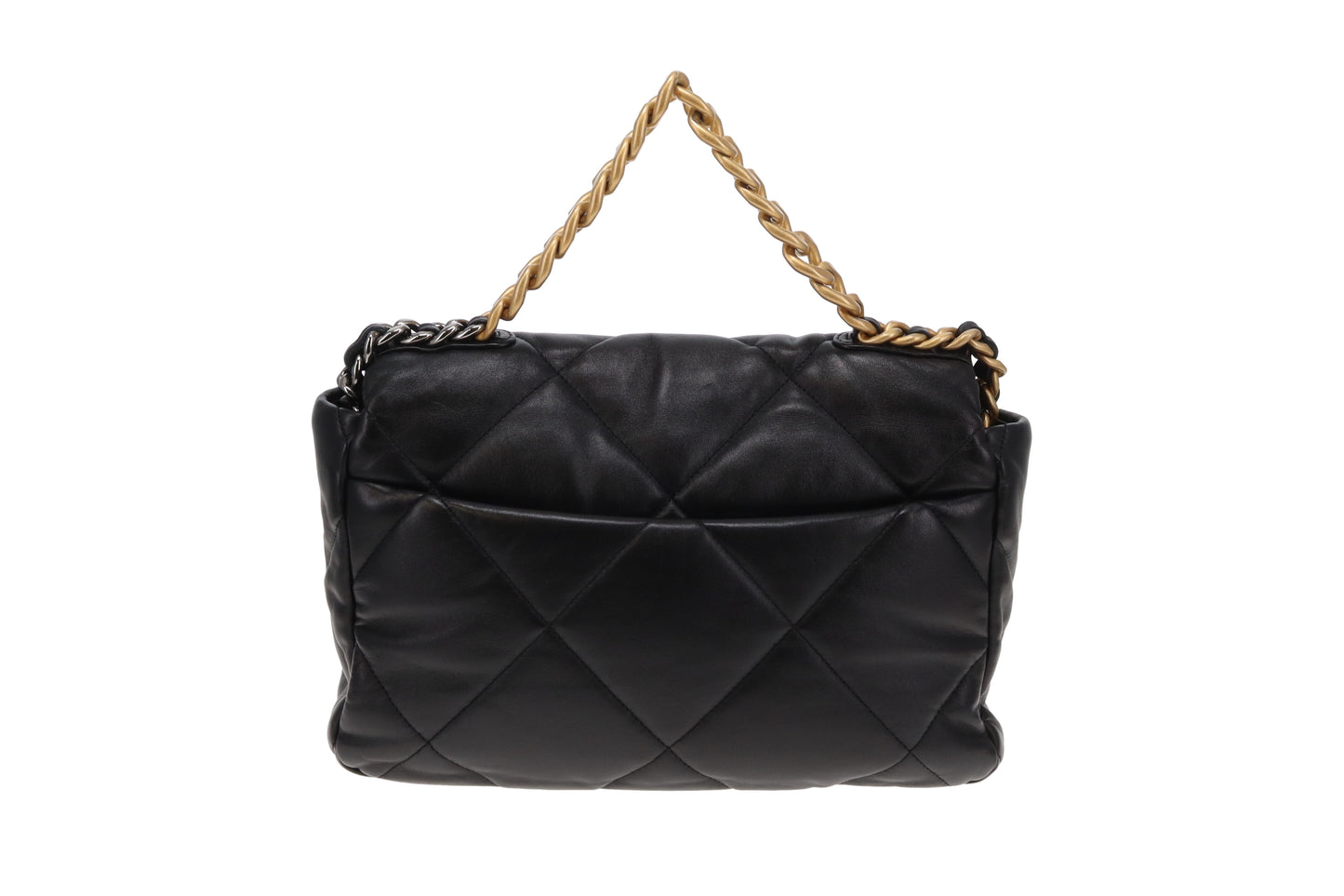 Chanel 19 Black Shiny Lambskin Large 2022