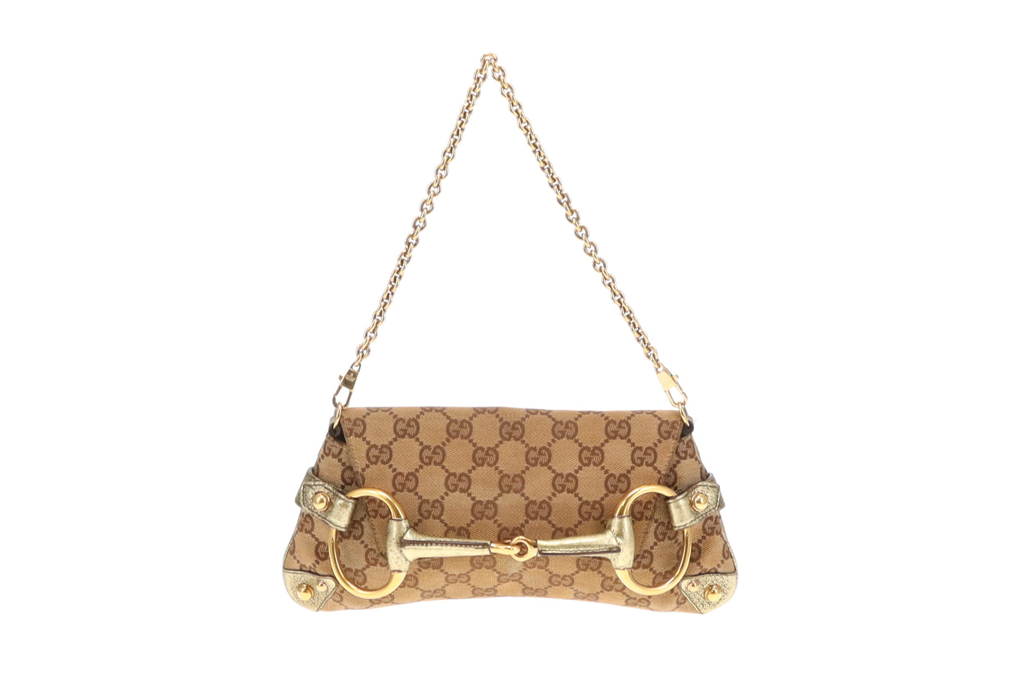 Gucci Horsebit Tom Ford Era Chain Clutch Gold