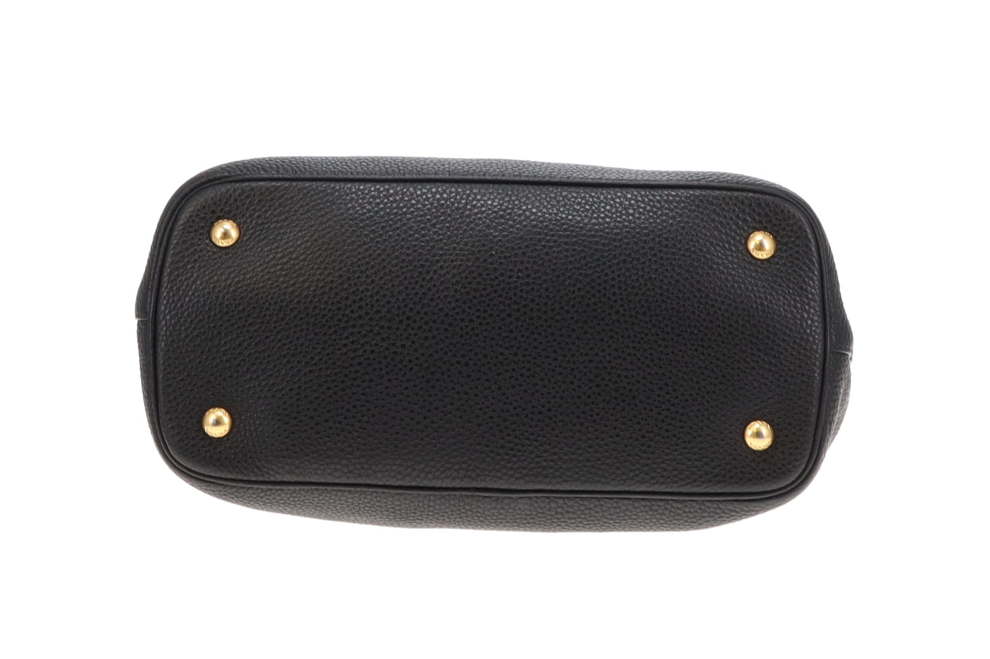 Prada Vitello Daino Small Tote Black with Strap