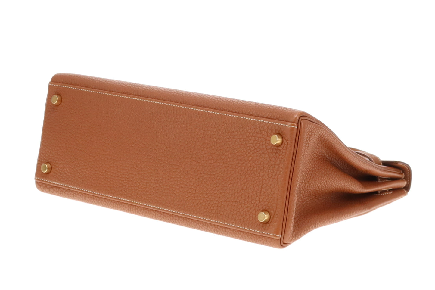 Hermes Kelly 32 In Gold Togo Leather 2003 Vintage