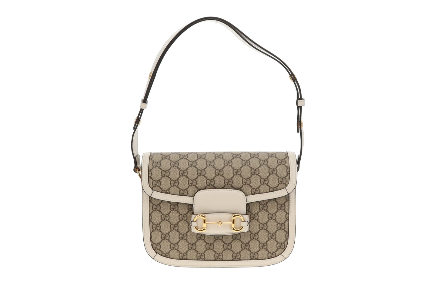 Gucci Horsebit 1955 Medium Shoulder Bag Ivory