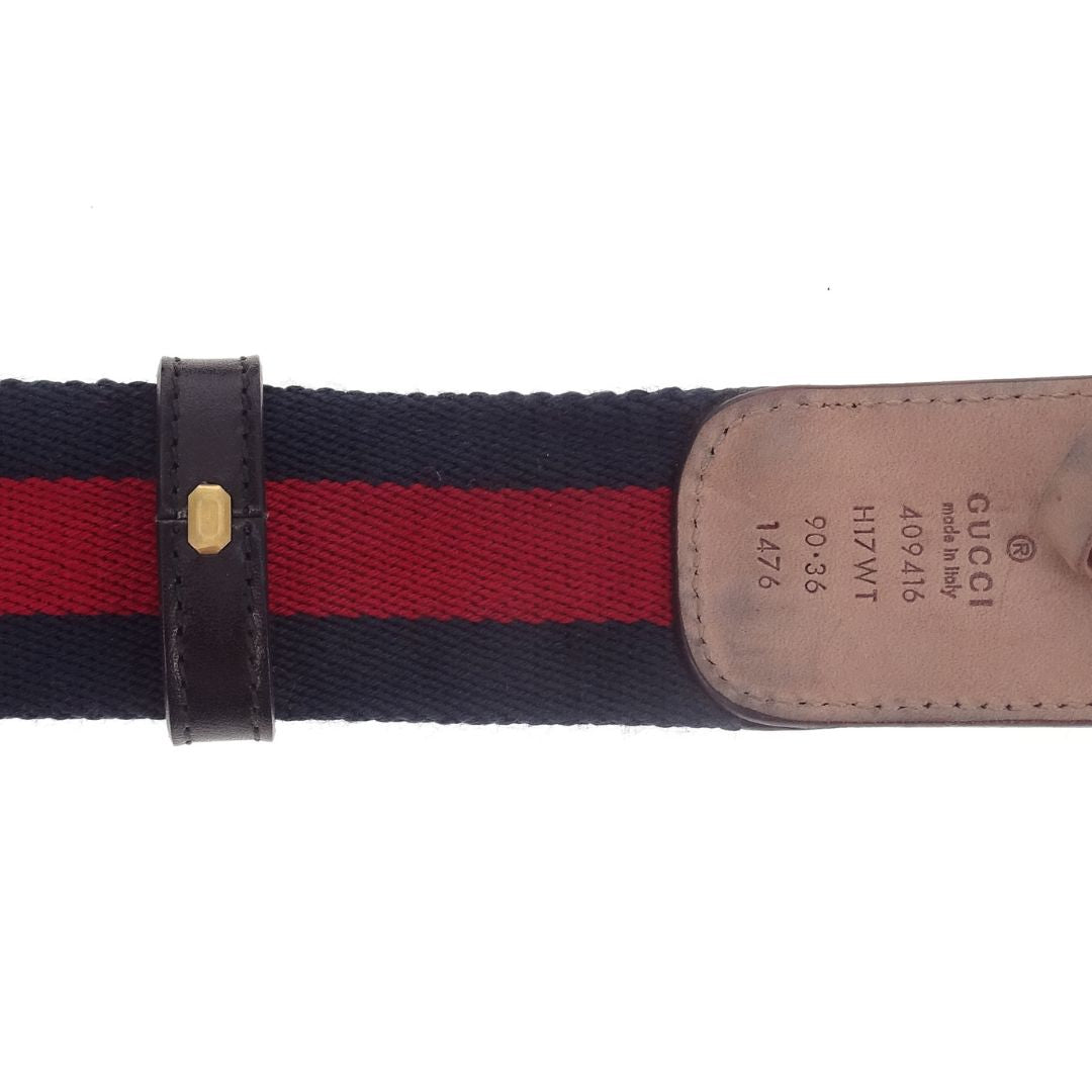 Gucci Marmont GG Web Woven Belt 90/36