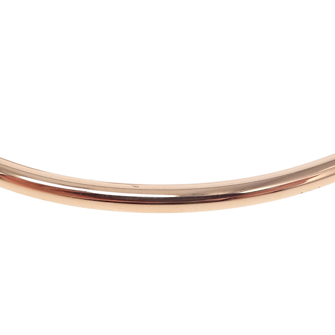 Tiffany & Co T Wire Narrow Wire Bracelet 18k Rose Gold