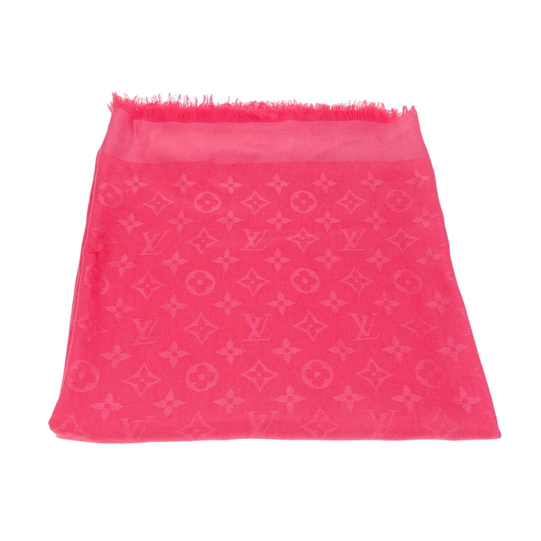 Louis Vuitton Silk & Wool Monogram Shine Shawl