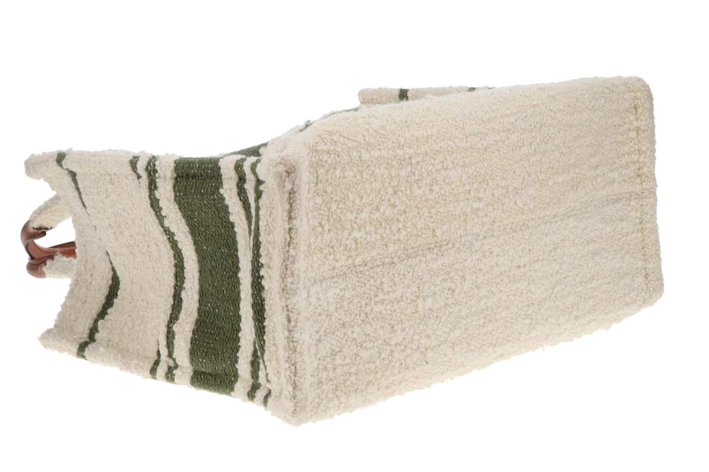 Celine Triomphe Horizontal Cabas Cream and Khaki Cotton 2022