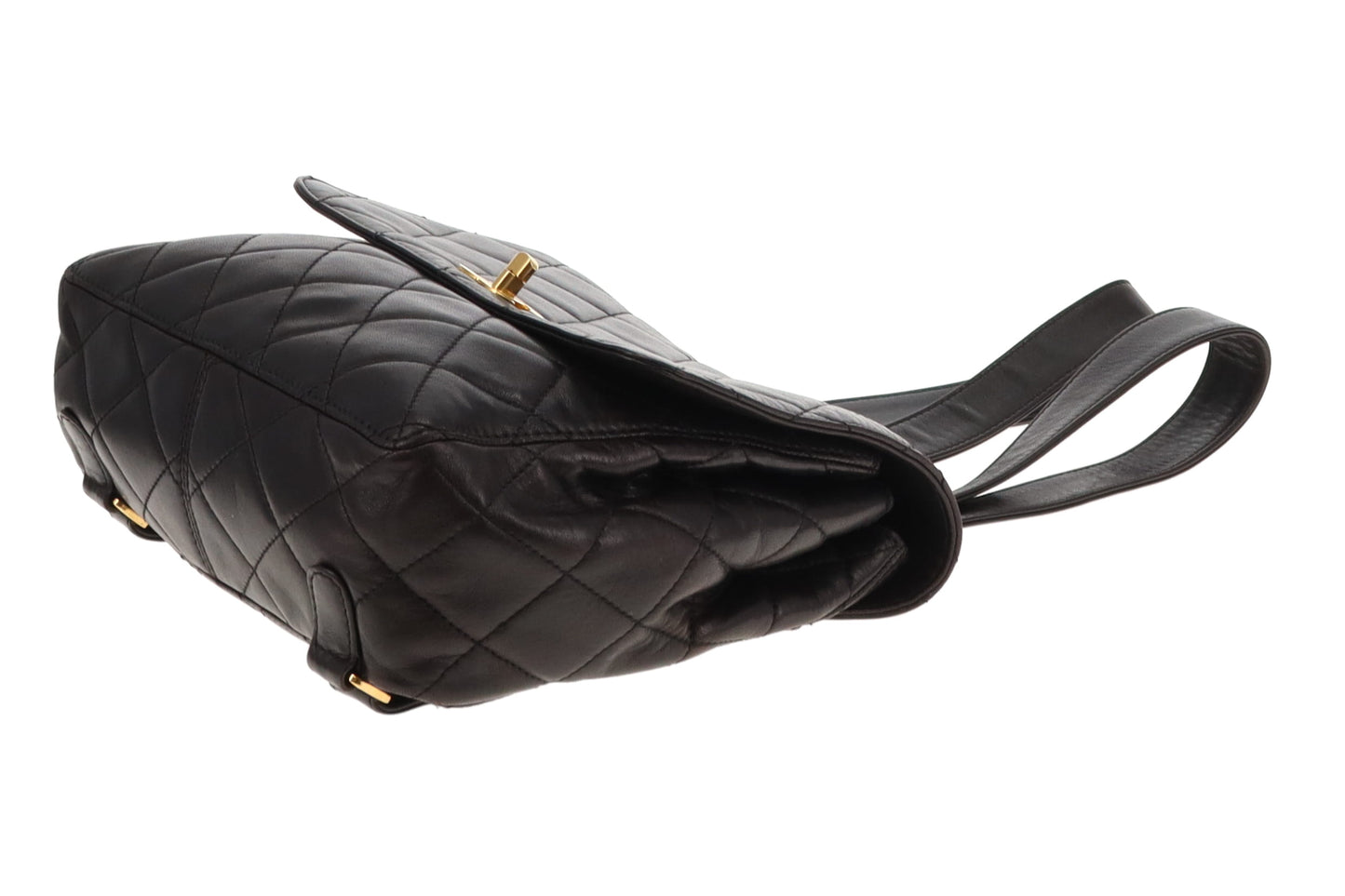Chanel Black Lambskin Leather GHW CC Backpack 1994/96