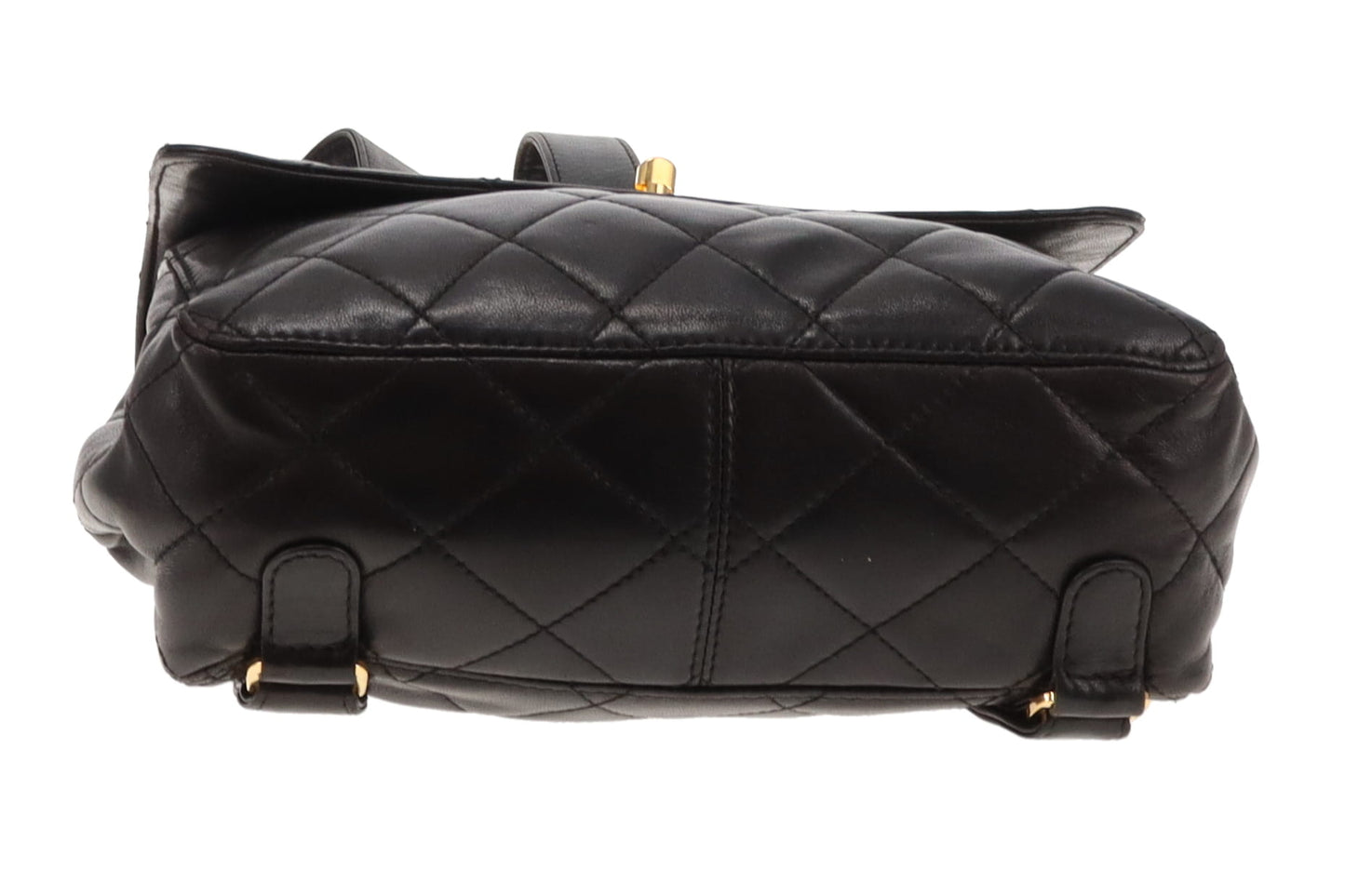 Chanel Black Lambskin Leather GHW CC Backpack 1994/96