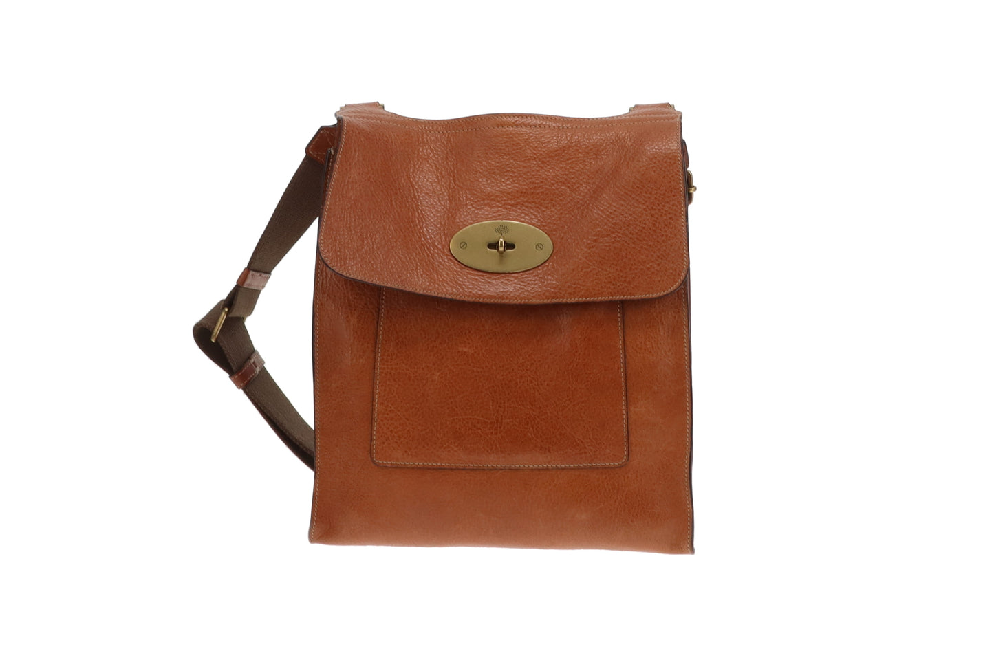Mulberry Vintage Antony Messenger Large Natural Veg Tanned