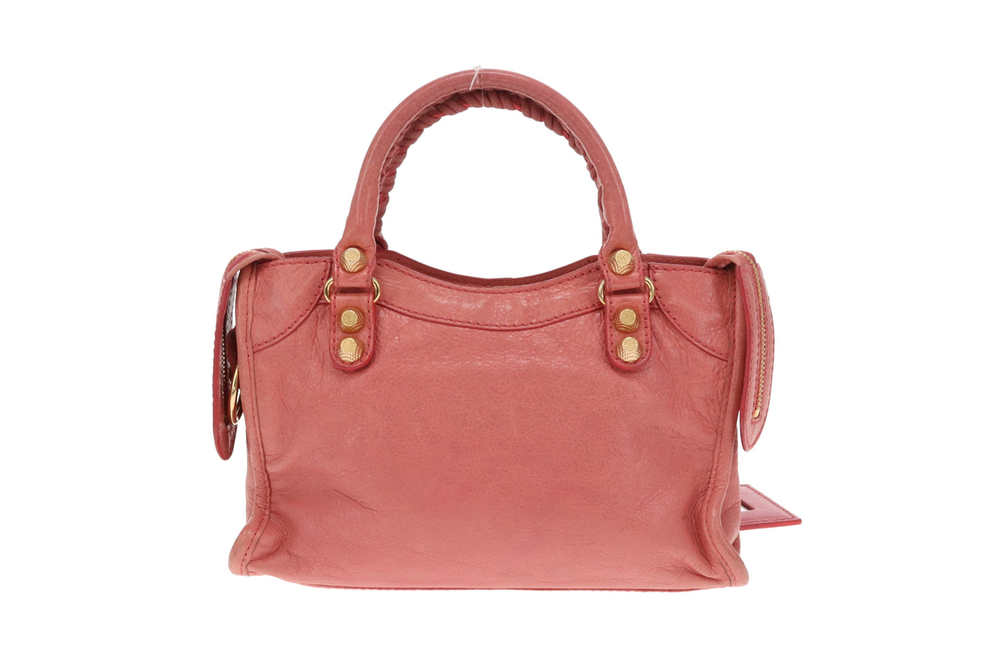 Balenciaga Mini City Salmon Pink Leather