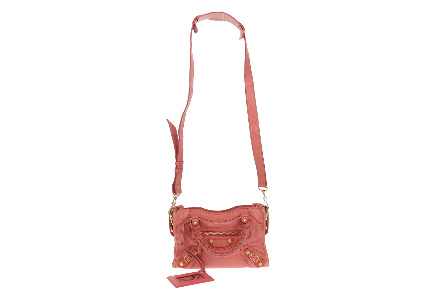 Balenciaga Mini City Salmon Pink Leather