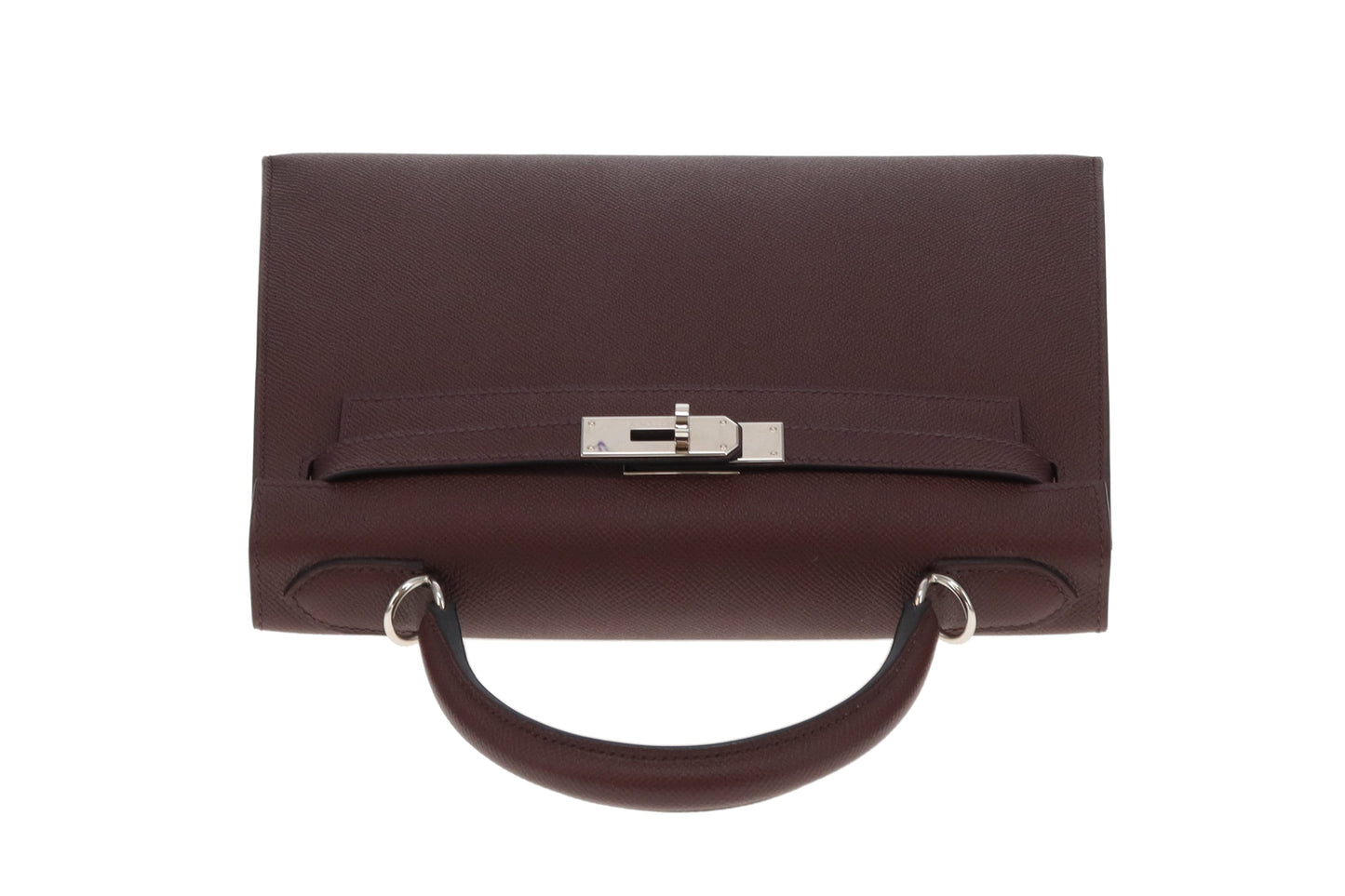 Hermes Kelly 28 Sellier Rouge H Epsom and Palladium HW 2022