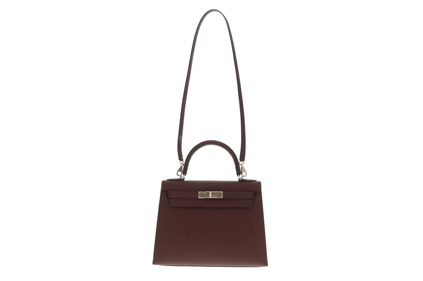 Hermes Kelly 28 Sellier Rouge H Epsom and Palladium HW 2022