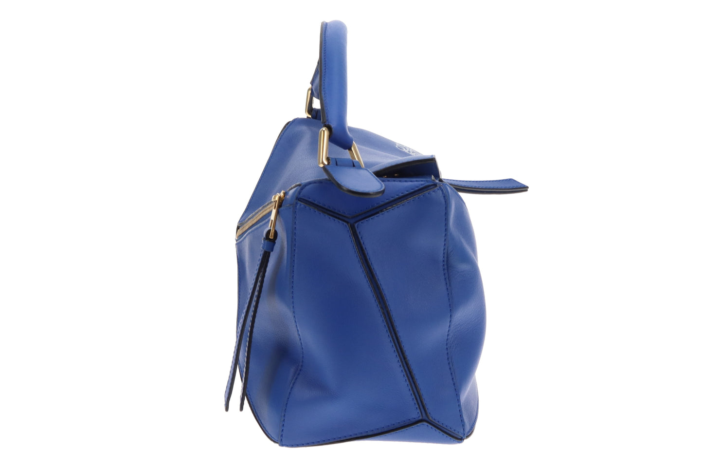 Loewe Puzzle Bag Medium Electric Blue Leather