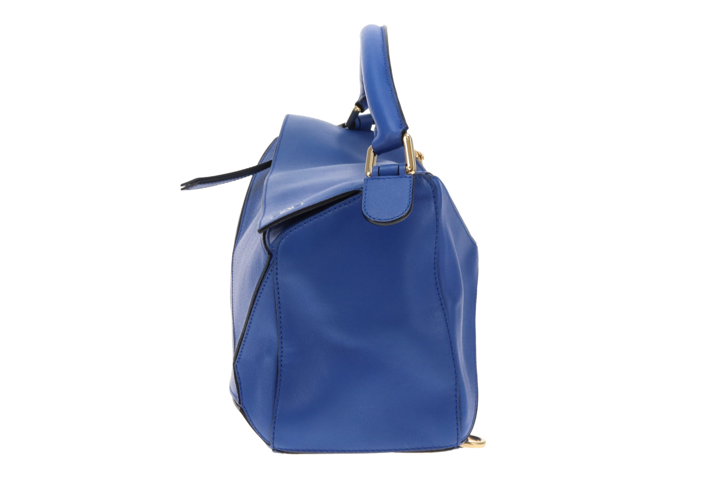 Loewe Puzzle Bag Medium Electric Blue Leather