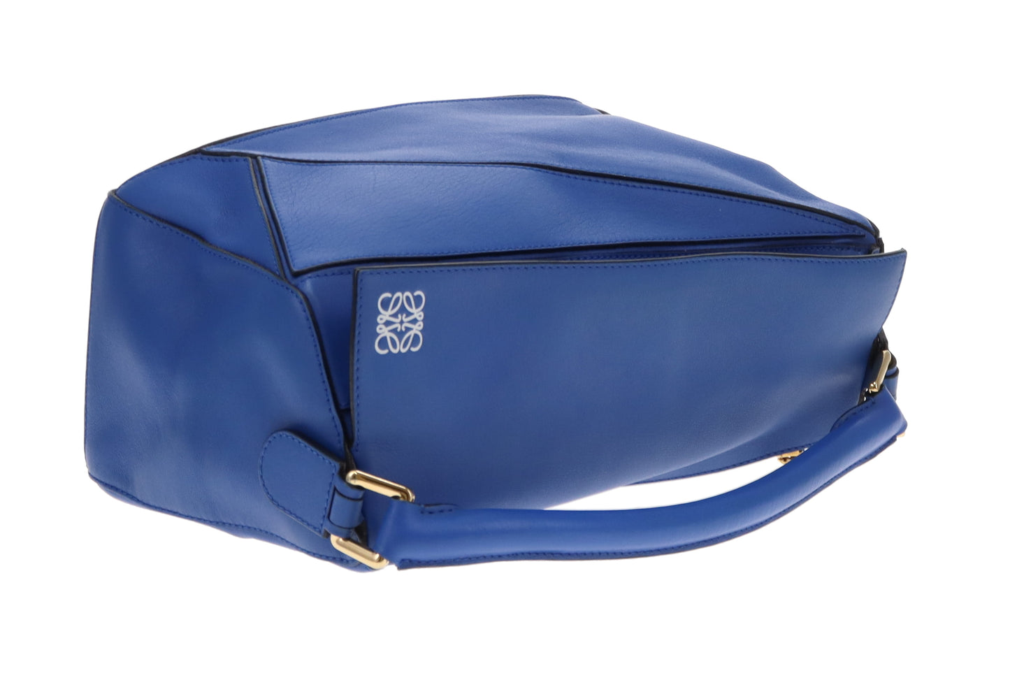 Loewe Puzzle Bag Medium Electric Blue Leather