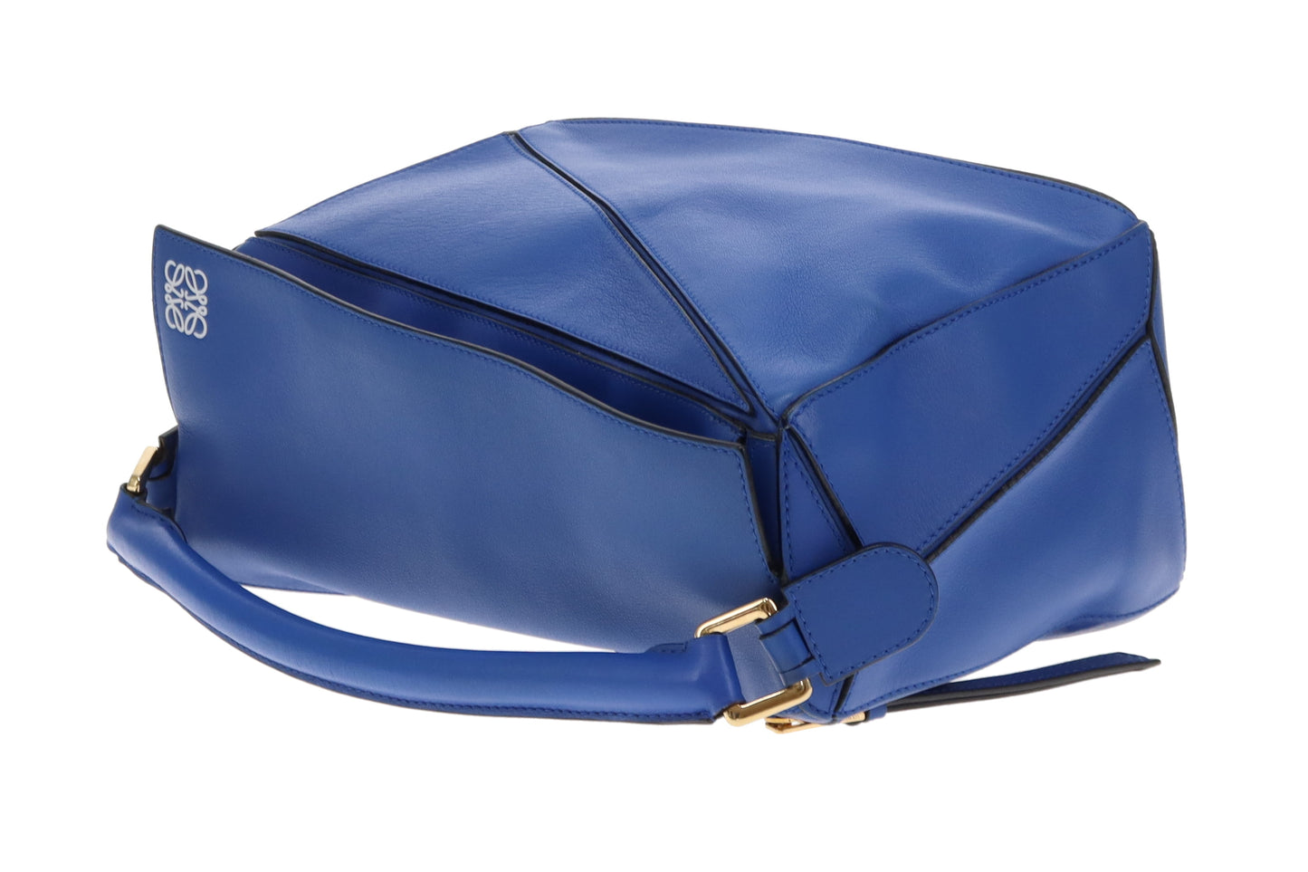 Loewe Puzzle Bag Medium Electric Blue Leather