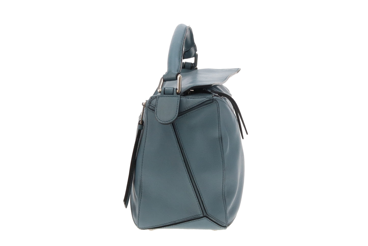 Loewe Puzzle Bag Medium Blue Leather