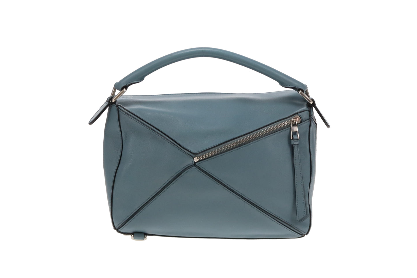 Loewe Puzzle Bag Medium Blue Leather