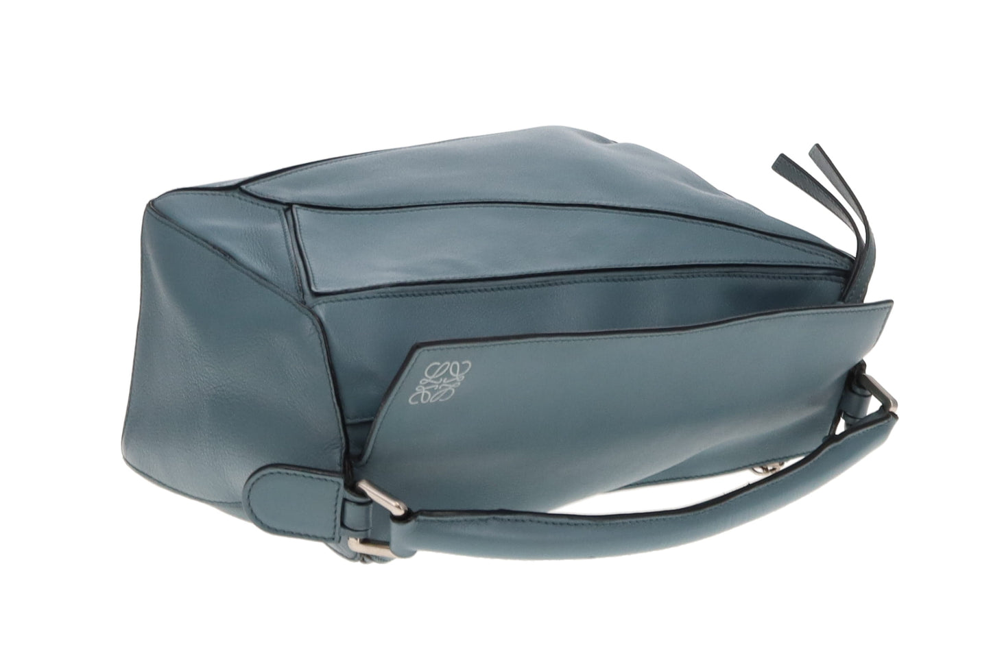 Loewe Puzzle Bag Medium Blue Leather