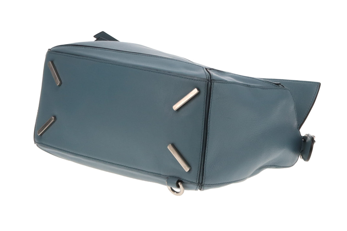 Loewe Puzzle Bag Medium Blue Leather