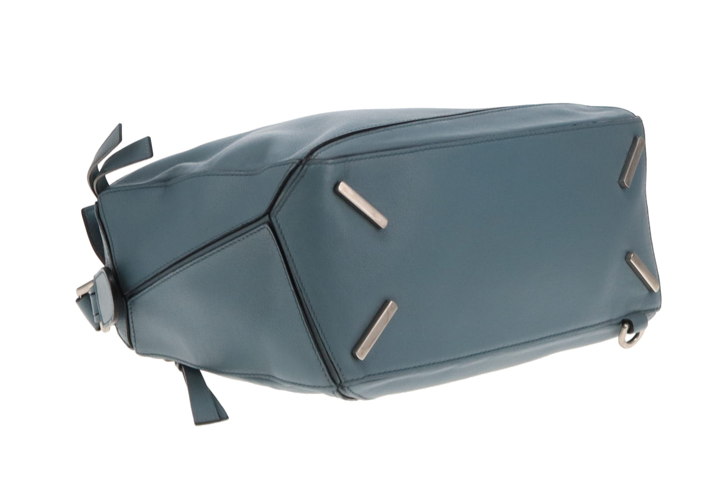 Loewe Puzzle Bag Medium Blue Leather