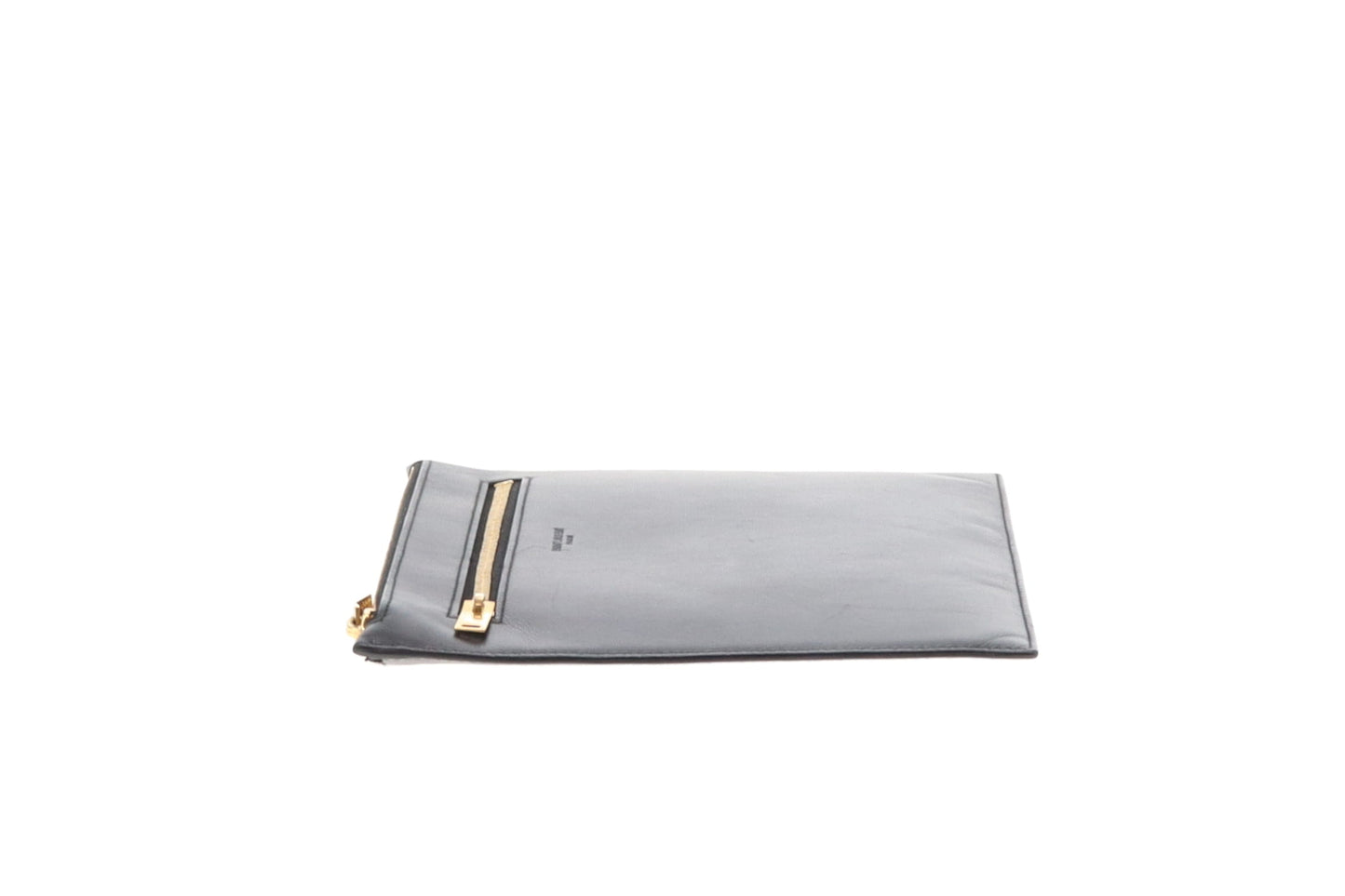 Saint Laurent Black Smooth Leather Paris Pouch With Zips GH