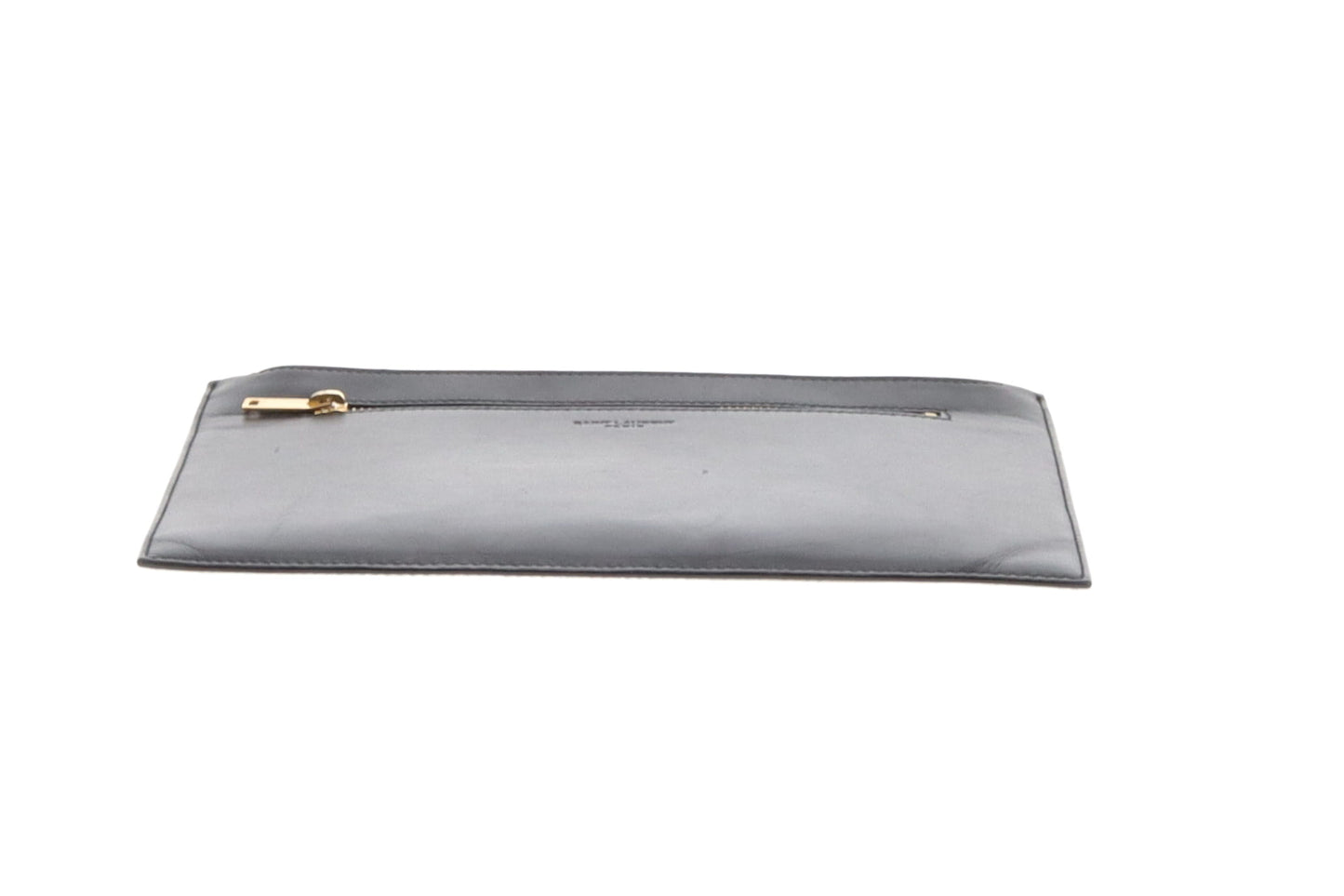 Saint Laurent Black Smooth Leather Paris Pouch With Zips GH