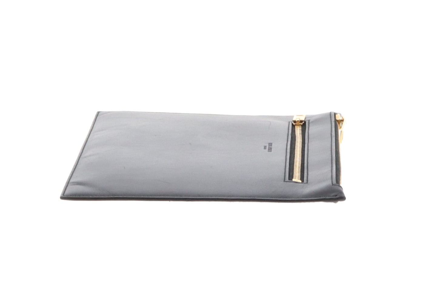 Saint Laurent Black Smooth Leather Paris Pouch With Zips GH