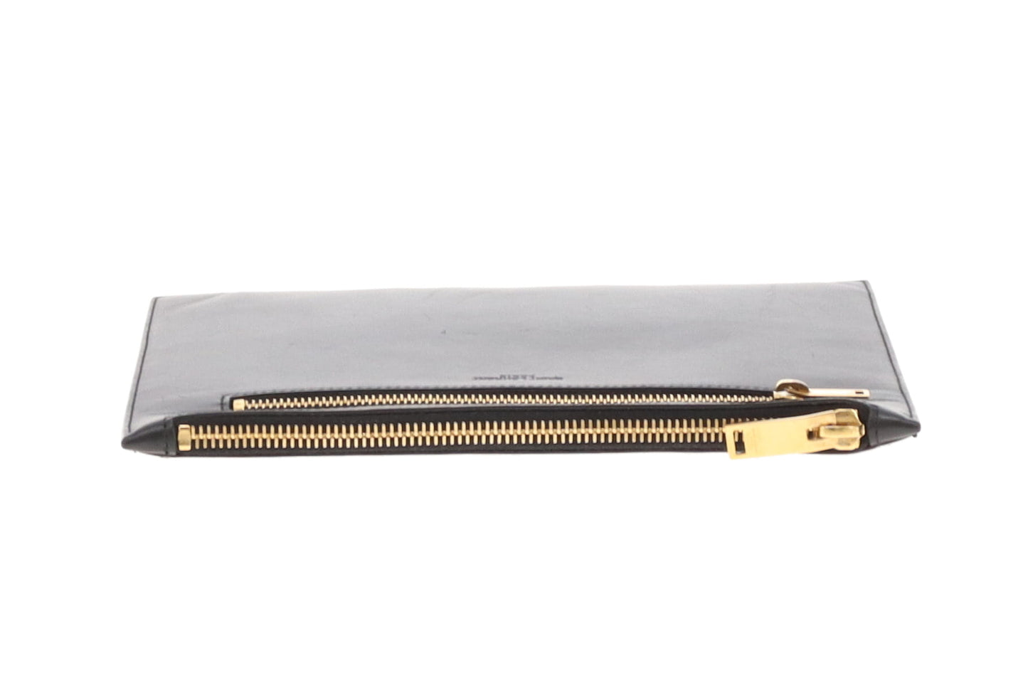 Saint Laurent Black Smooth Leather Paris Pouch With Zips GH