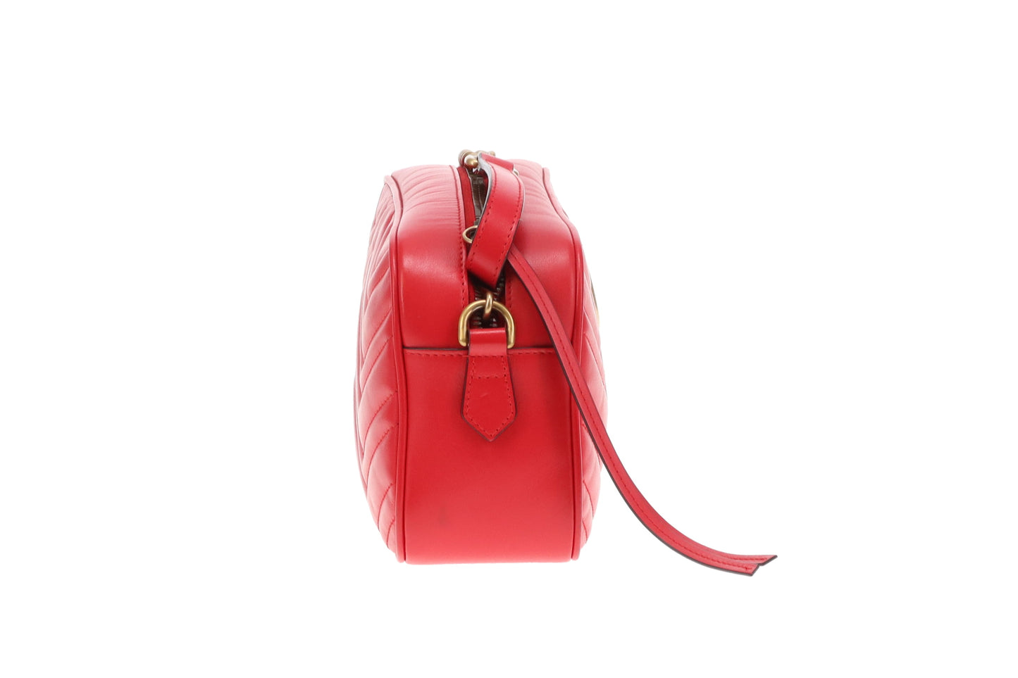Gucci Marmont Small Camera Bag Red Chevron GH