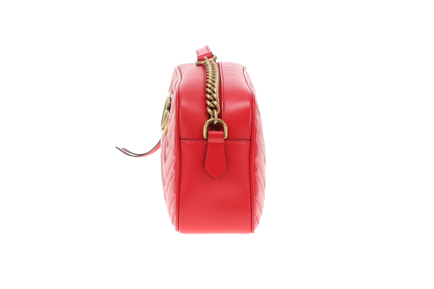 Gucci Marmont Small Camera Bag Red Chevron GH