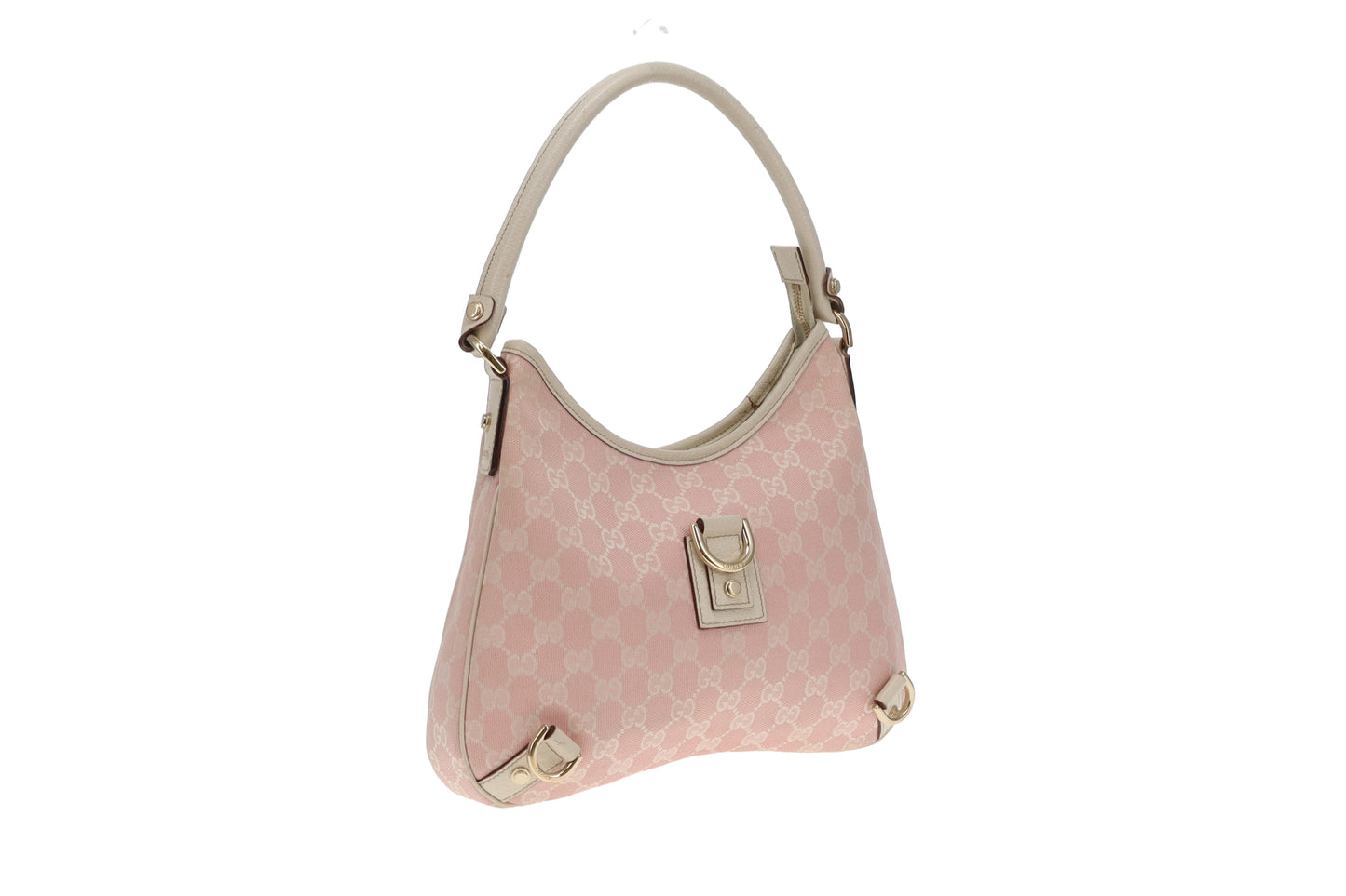 Gucci Abbey D Ring Pink GG Canvas