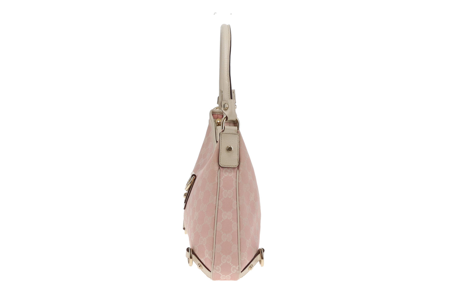 Gucci Abbey D Ring Pink GG Canvas