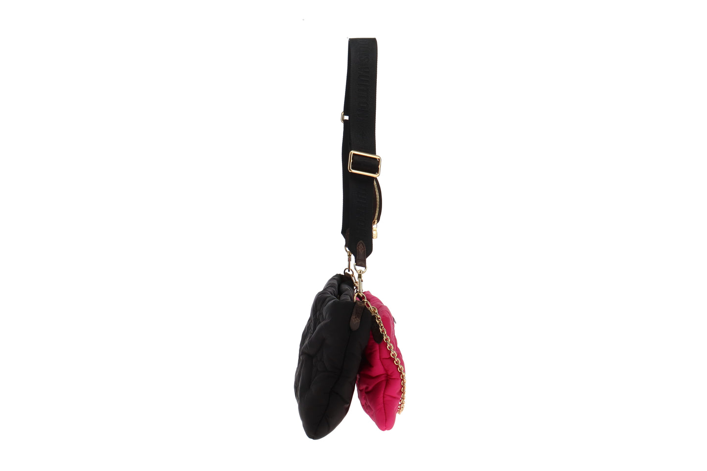 Louis Vuitton Black & Pink ECONYL Maxi Multi Pochette Accessoires